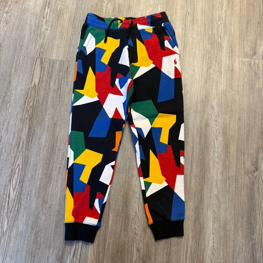 Polo Ralph Lauren Kids Size 7 Multicolor Jogger Sweatpants